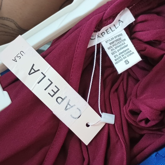 🆕 Capella Front Tie Solid Sleeveless Jumpsuit - Picture 3 of 7